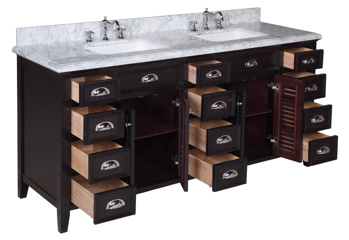 KBC Savannah 72" Double Bathroom Vanity Set & Reviews Wayfair